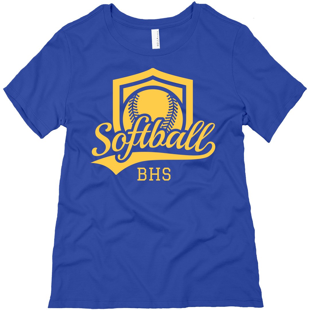 Softball Shield Initials