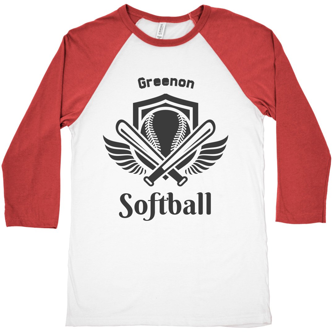 Softball Wings Raglan